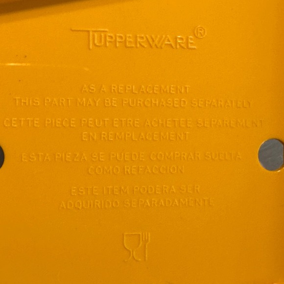VTG‎ Tupperware Quick Chef Mandoline Food Grater Slicer Dicer Yellow 2 Qt Bowl - Picture 7 of 7